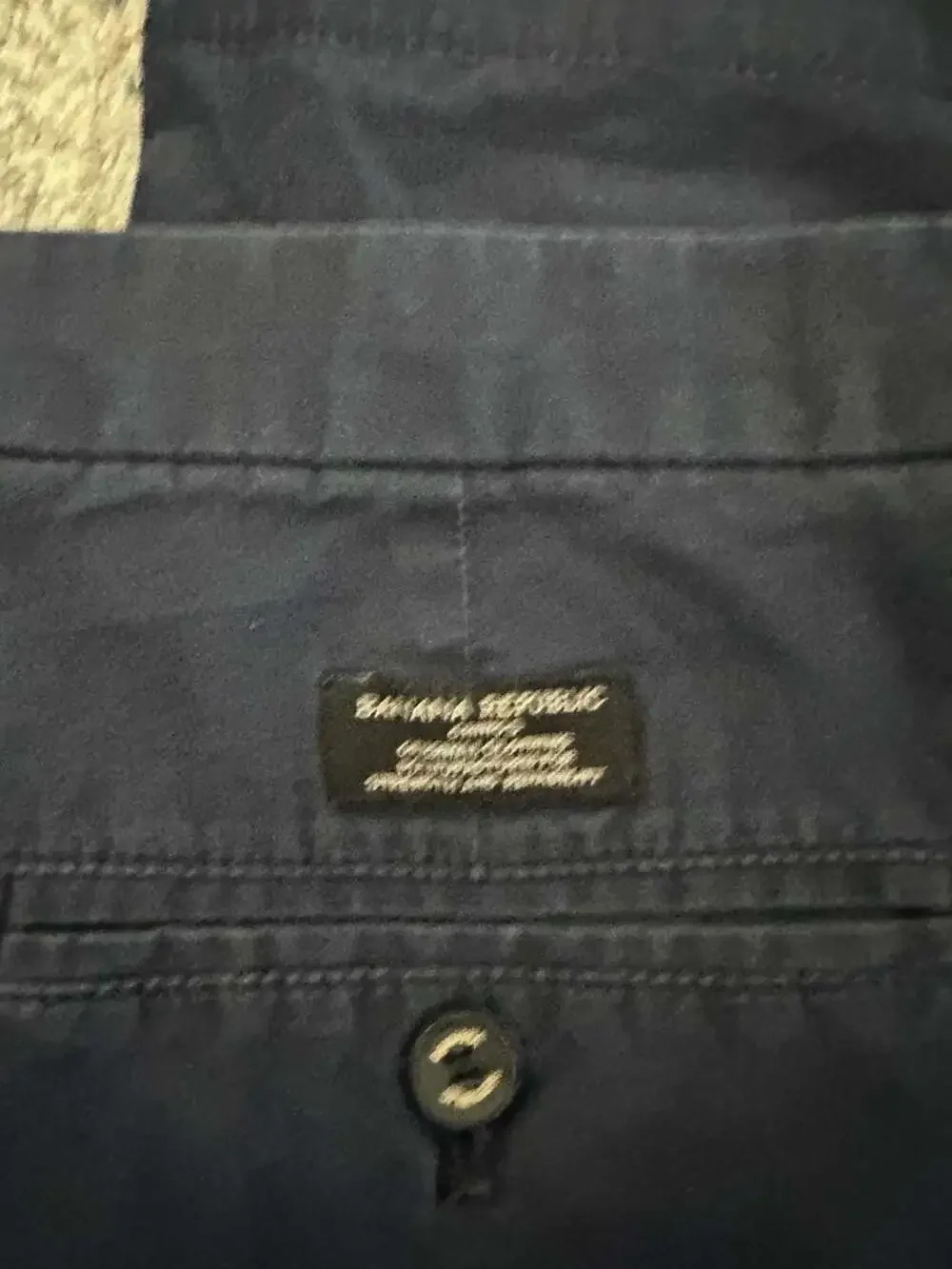 Banana Republic Aiden Chino Pants Navy Blue Size 33x30
